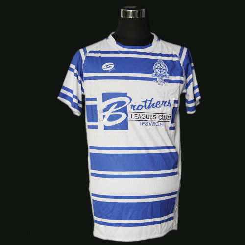 Polyester Interlock Classic Rugby Shirts , 280gsm Custom Rugby Shirt