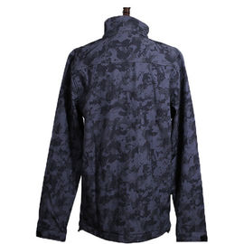 Custom Printed Windproof Softshell Jacket Winter Sports Jacket Long Sleeve Full Zipper